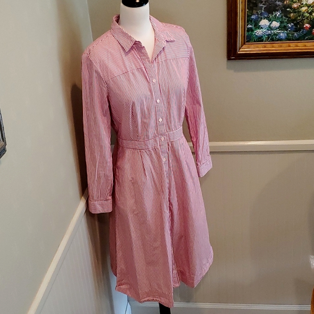 J Crew tailored striped dress